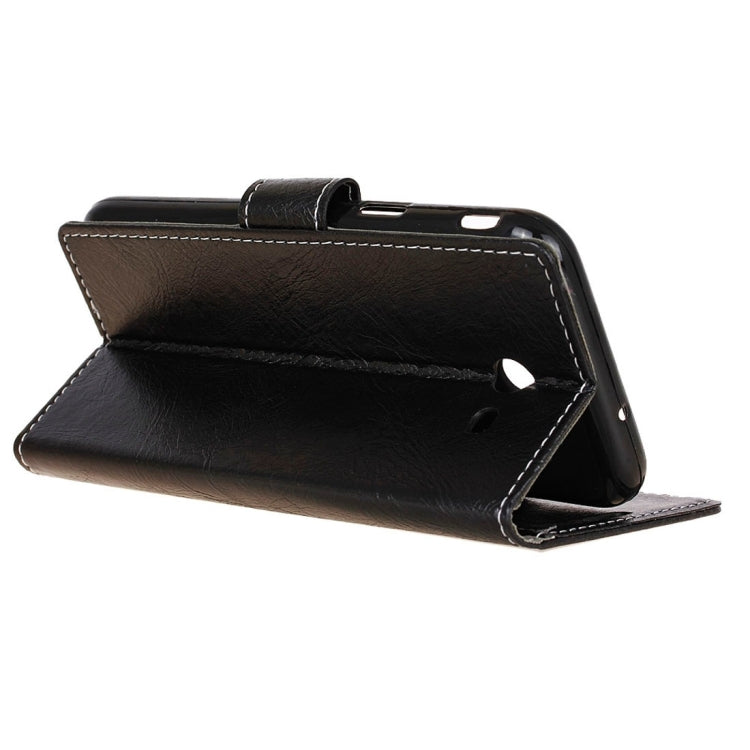For Galaxy J7 V Retro Crazy Horse Texture Horizontal Flip Leather Case with Holder & Card Slots & Wallet & Photo Frame