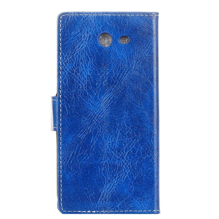 For Galaxy J7 V Retro Crazy Horse Texture Horizontal Flip Leather Case with Holder & Card Slots & Wallet & Photo Frame