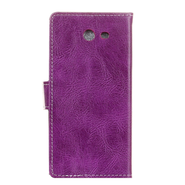 For Galaxy J7 V Retro Crazy Horse Texture Horizontal Flip Leather Case with Holder & Card Slots & Wallet & Photo Frame