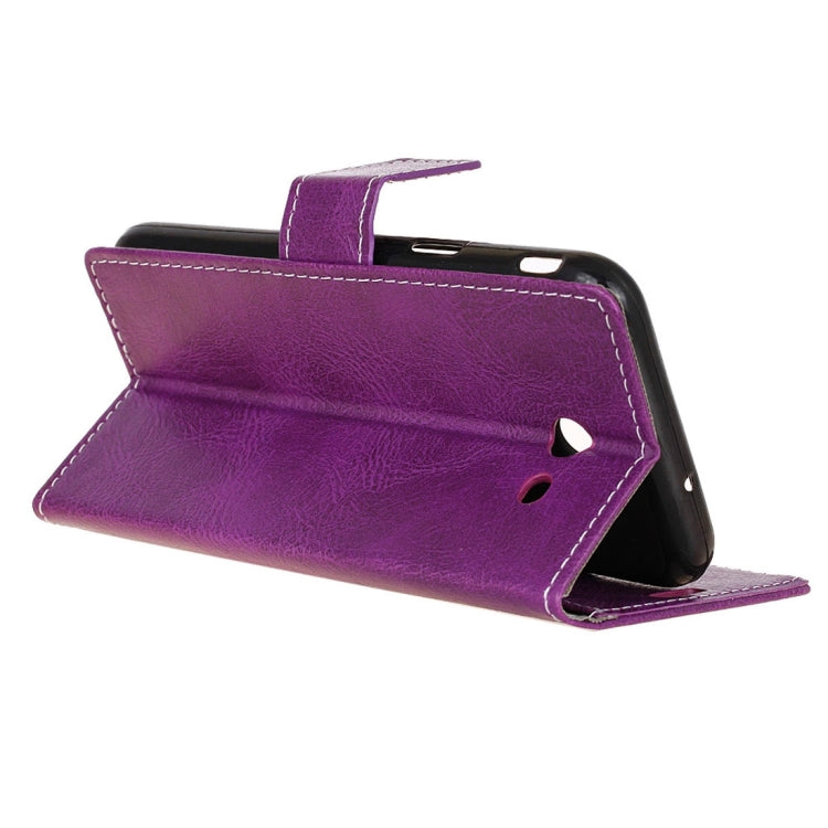 For Galaxy J7 V Retro Crazy Horse Texture Horizontal Flip Leather Case with Holder & Card Slots & Wallet & Photo Frame