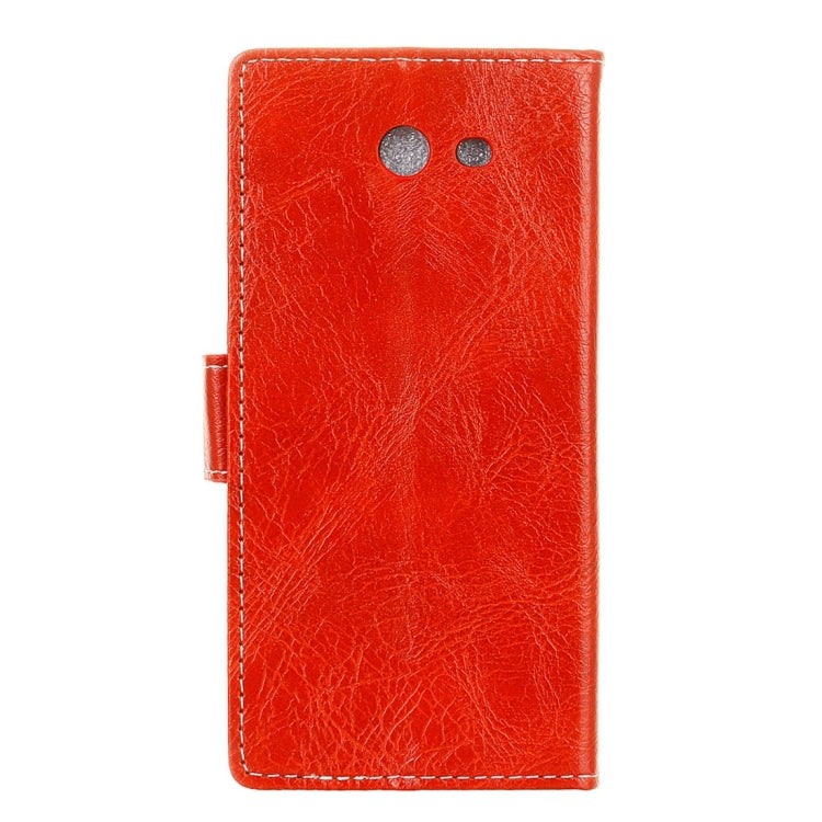 For Galaxy J7 V Retro Crazy Horse Texture Horizontal Flip Leather Case with Holder & Card Slots & Wallet & Photo Frame