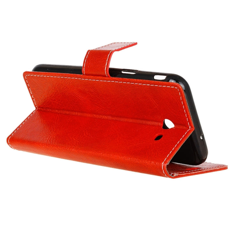 For Galaxy J7 V Retro Crazy Horse Texture Horizontal Flip Leather Case with Holder & Card Slots & Wallet & Photo Frame