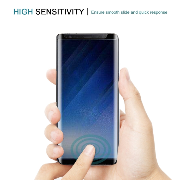 Full Glue 3D Curved Silk-screen Non-full Screen Tempered Glass Screen Protector with Fully Adhesive For Galaxy Note 8(Black)