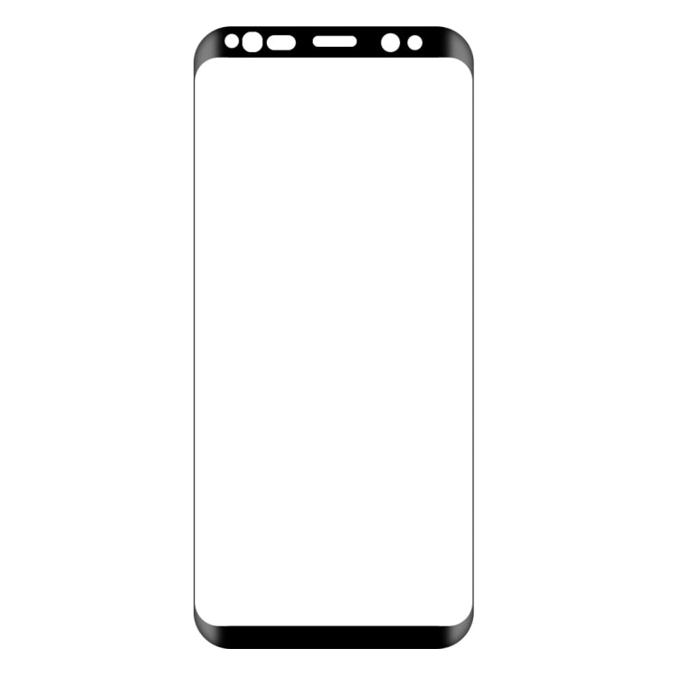 For Galaxy S8+ / G955 0.26mm 9H Surface Hardness 3D Curved Silk-screen Full Screen Tempered Glass Screen Protector with Fully Adhesive(Black)