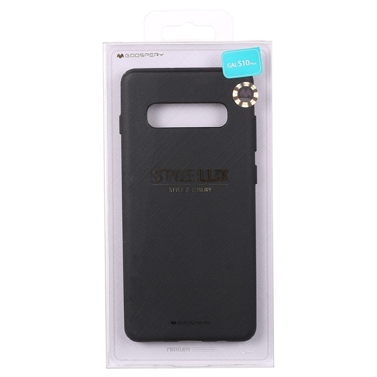 GOOSPERY STYLE LUX Series Shockproof Soft TPU Case for Galaxy S10+