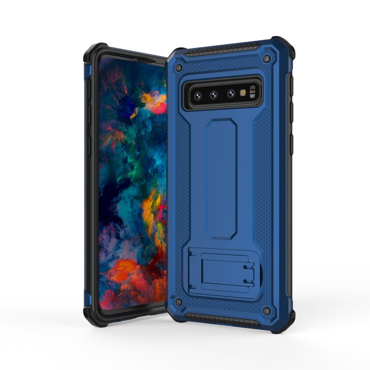 Ultra-thin Shockproof PC + TPU Armor Protective Case for Galaxy S10, with Holder