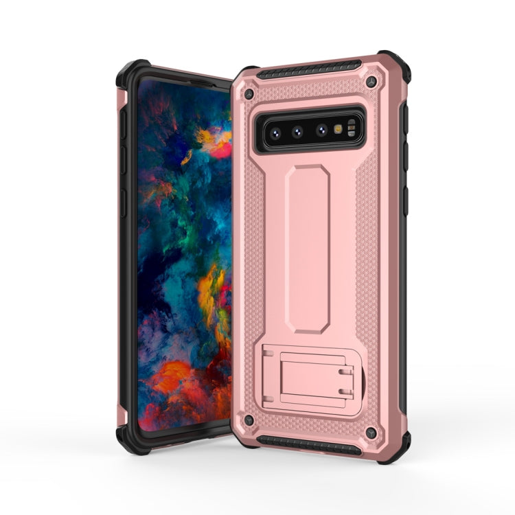 Ultra-thin Shockproof PC + TPU Armor Protective Case for Galaxy S10, with Holder