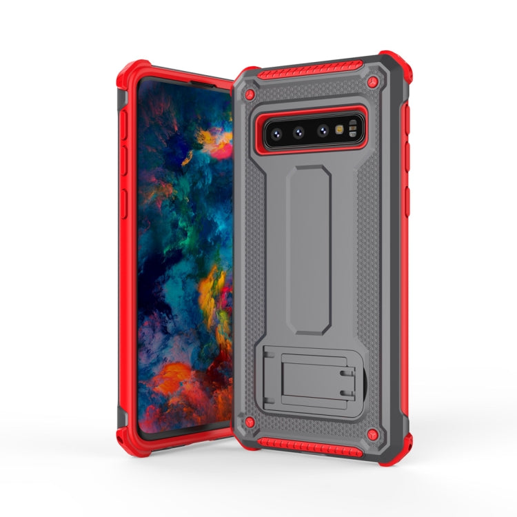 Ultra-thin Shockproof PC + TPU Armor Protective Case for Galaxy S10, with Holder