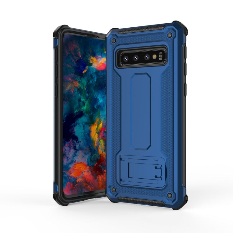 For Galaxy S10e Ultra-thin Shockproof PC + TPU Armor Protective Case with Holder