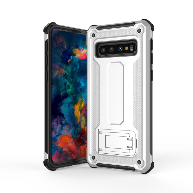 For Galaxy S10e Ultra-thin Shockproof PC + TPU Armor Protective Case with Holder