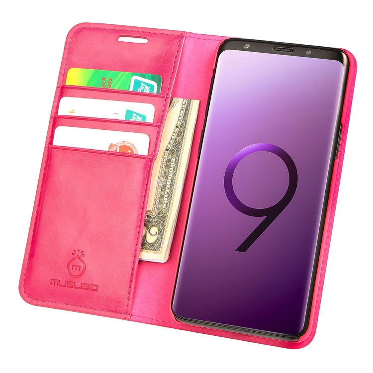 MUSUBO H3 Crazy Horse Texture Horizontal Flip PU Leather Case for Galaxy S9, with Holder & Card Slots & Wallet