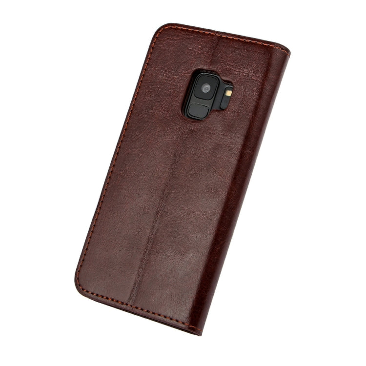 MUSUBO H3 Crazy Horse Texture Horizontal Flip PU Leather Case for Galaxy S9, with Holder & Card Slots & Wallet