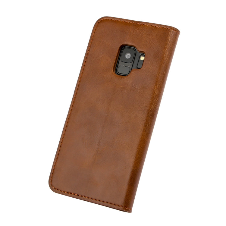 MUSUBO H3 Crazy Horse Texture Horizontal Flip PU Leather Case for Galaxy S9+, with Holder & Card Slots & Wallet