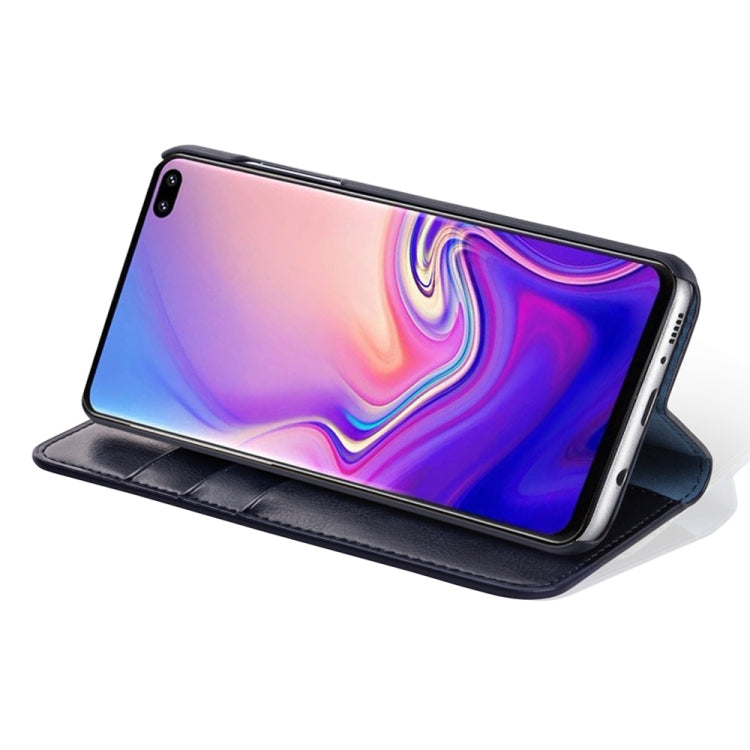 MUSUBO H3 Crazy Horse Texture Horizontal Flip PU Leather Case for Galaxy S10, with Holder & Card Slots & Wallet