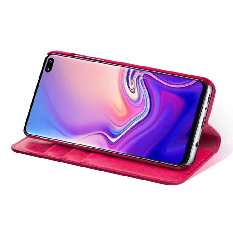 MUSUBO H3 Crazy Horse Texture Horizontal Flip PU Leather Case for Galaxy S10+, with Holder & Card Slots & Wallet
