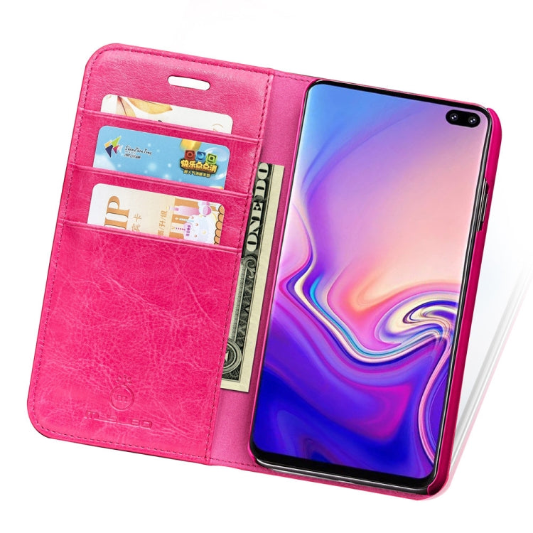 MUSUBO H3 Crazy Horse Texture Horizontal Flip PU Leather Case for Galaxy S10e, with Holder & Card Slots & Wallet