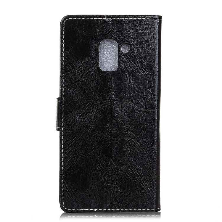 Retro Crazy Horse Texture Horizontal Flip Leather Case for Galaxy J6+,  with Card Slots & Holder & Photo Frame