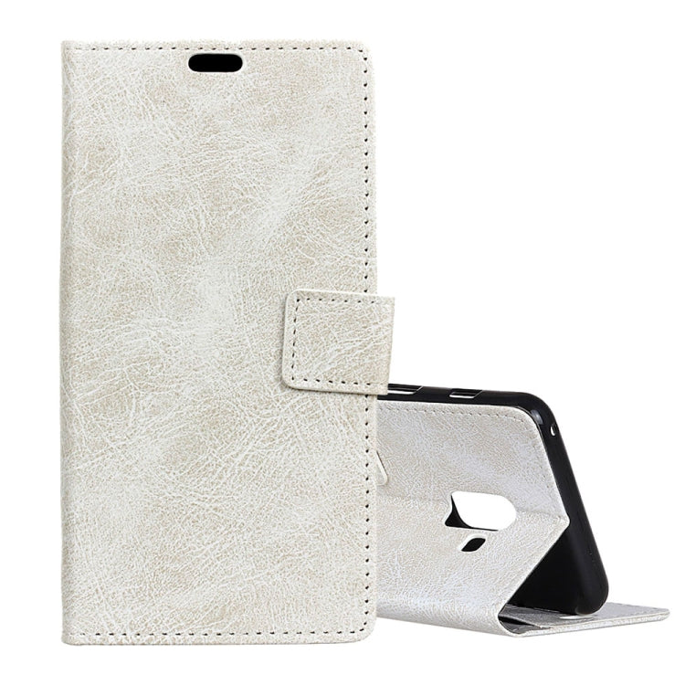 Retro Crazy Horse Texture Horizontal Flip Leather Case for Galaxy J6+,  with Card Slots & Holder & Photo Frame