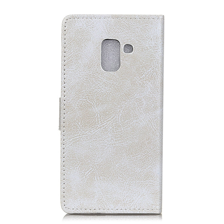 Retro Crazy Horse Texture Horizontal Flip Leather Case for Galaxy J6+,  with Card Slots & Holder & Photo Frame