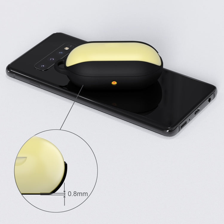 For Samsung Galaxy Buds Noctilucent Wireless Bluetooth Earphone Shockproof Silicone Protective Case(Black)