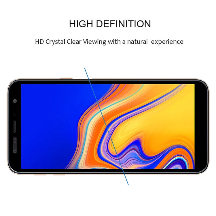 25 PCS 9H 5D Full Glue Full Screen Tempered Glass Film for Galaxy J4+ / J6+