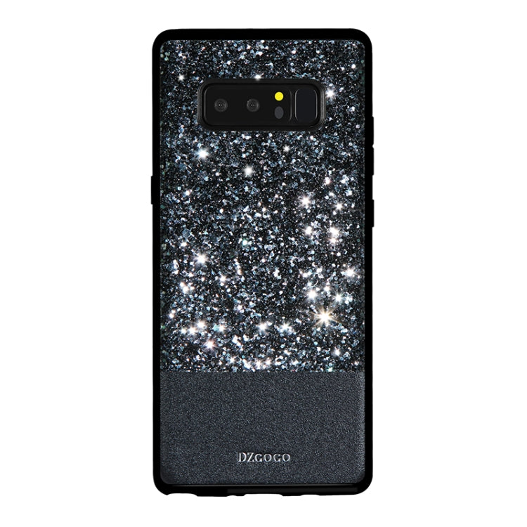 DZGOGO BLING Series for Galaxy Note 8 PU + TPU + PC Sequins Grind Arenaceous Protection Case Cover (Black)