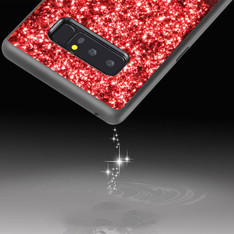 DZGOGO BLING Series for Galaxy Note 8 PU + TPU + PC Sequins Grind Arenaceous Protection Case Cover (Black)