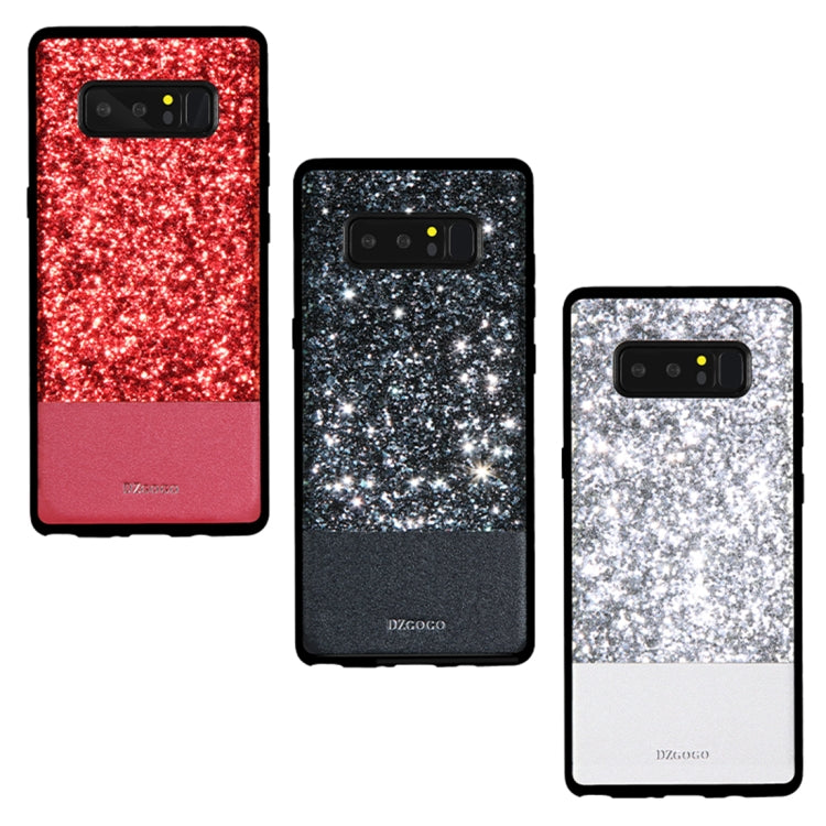 DZGOGO BLING Series for Galaxy Note 8 PU + TPU + PC Sequins Grind Arenaceous Protection Case Cover (Black)