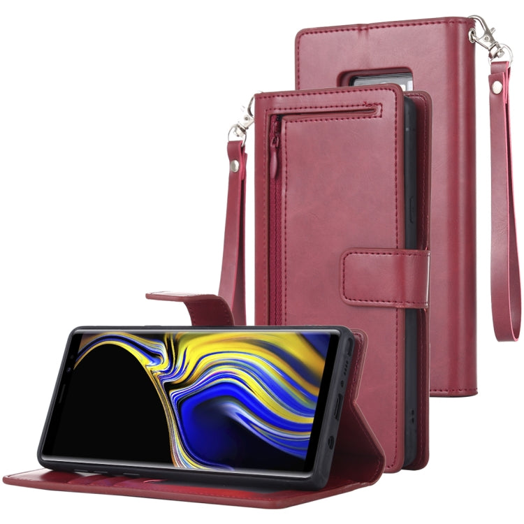GOOSPERY DETACHABLE DIARY Horizontal Flip Leather Case with Holder & Card Slots & Zipper & Wallet for Galaxy Note 9