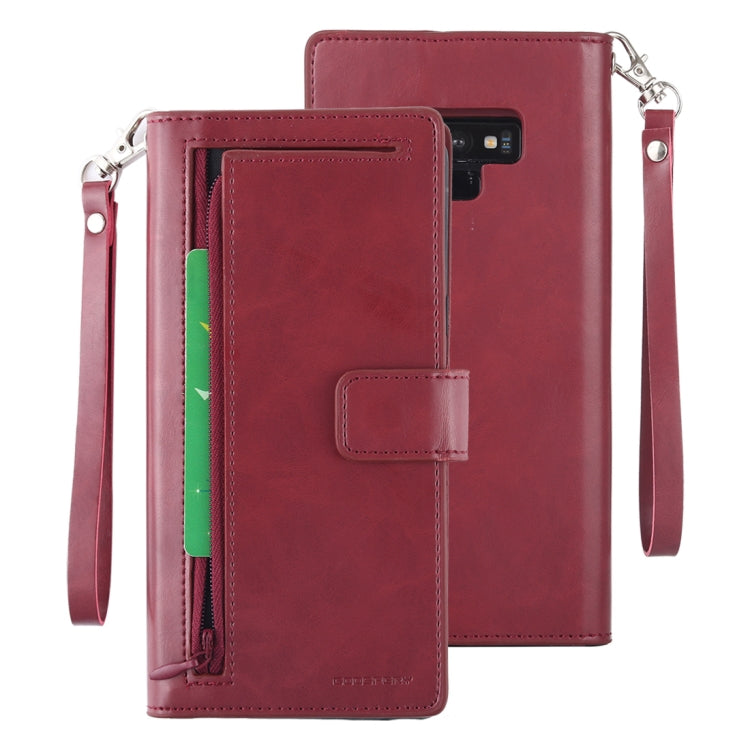 GOOSPERY DETACHABLE DIARY Horizontal Flip Leather Case with Holder & Card Slots & Zipper & Wallet for Galaxy Note 9