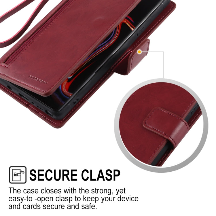 GOOSPERY DETACHABLE DIARY Horizontal Flip Leather Case with Holder & Card Slots & Zipper & Wallet for Galaxy Note 9