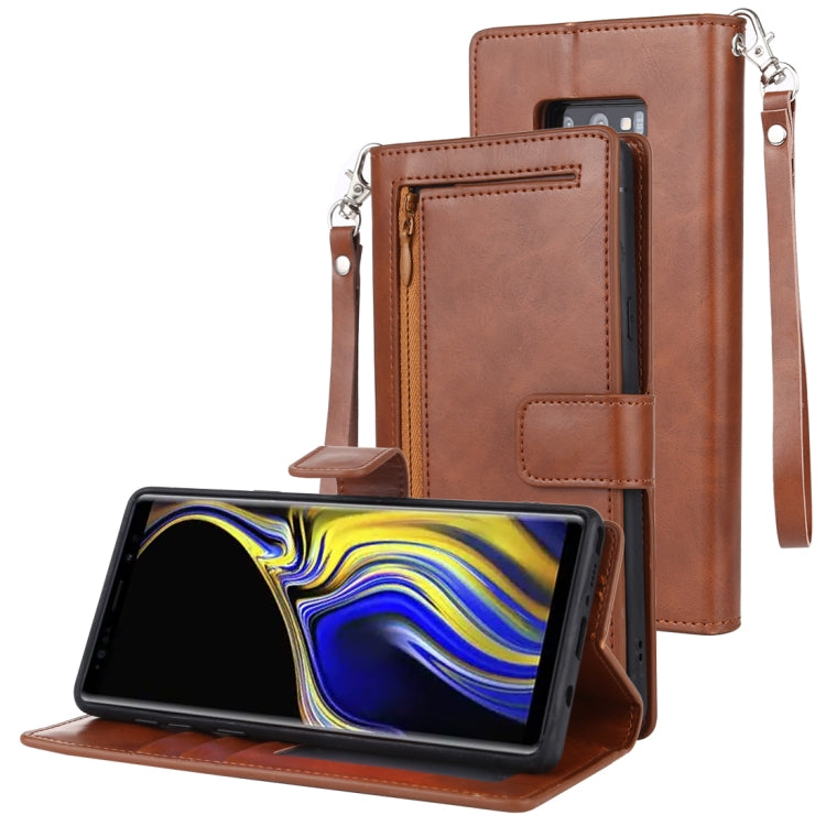 GOOSPERY DETACHABLE DIARY Horizontal Flip Leather Case with Holder & Card Slots & Zipper & Wallet for Galaxy Note 9