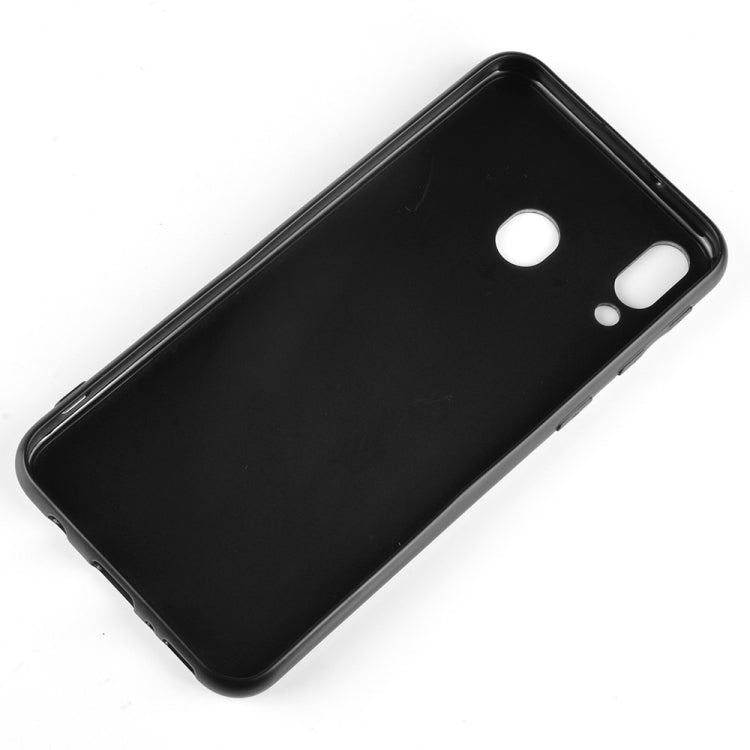 Shockproof Color Matching Denim PC + PU + TPU Case for Galaxy M20