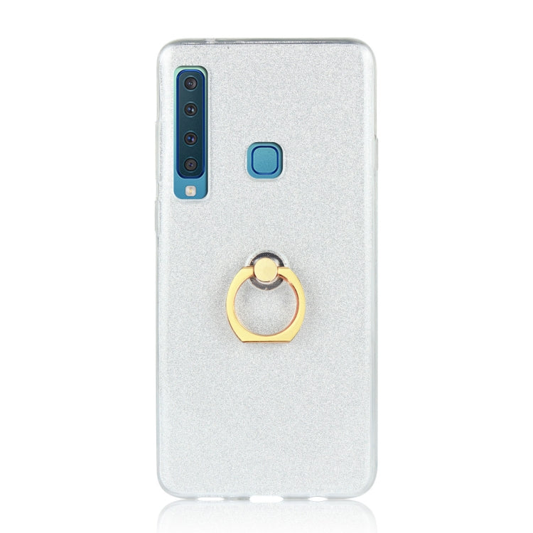 Glittery Powder Shockproof TPU Case for Galaxy A9 (2018) / A9s, with 360 Degree Rotation Ring Holder