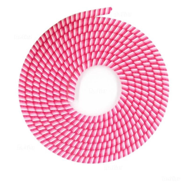 Universal Three-color Data Cable Protection Rope Spring Cable Winder, Length: 1.4m, Random Color Delivery