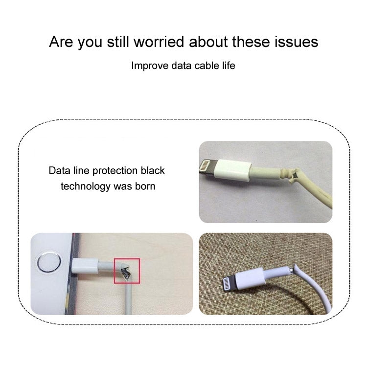 Universal Three-color Data Cable Protection Rope Spring Cable Winder, Length: 1.4m, Random Color Delivery