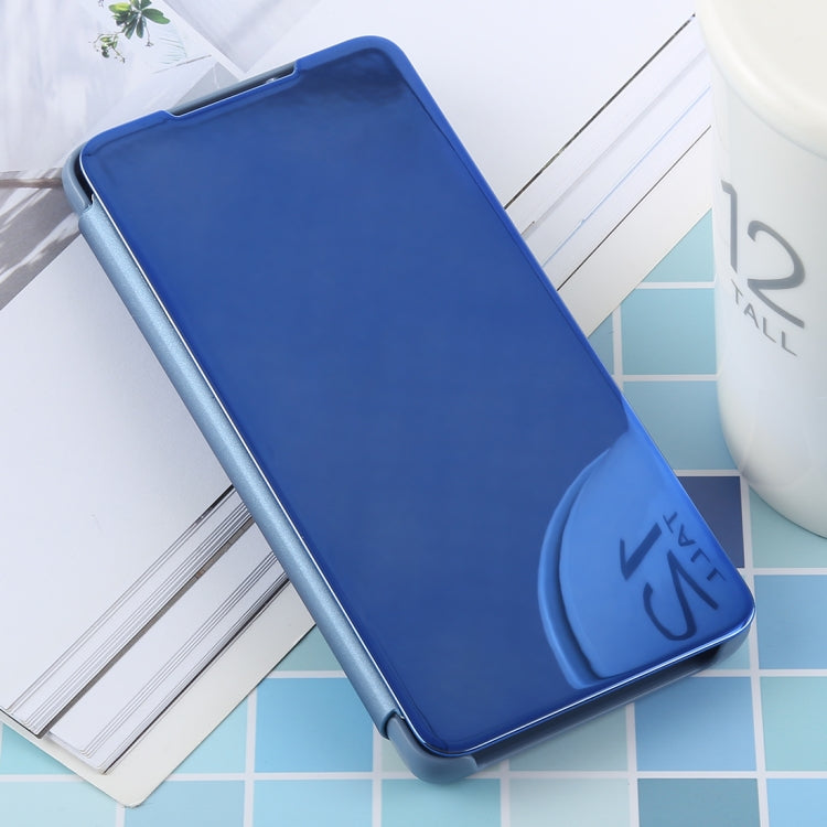 PU Electroplating Mirror Horizontal Flip Leather Case for Galaxy S10, with Holder