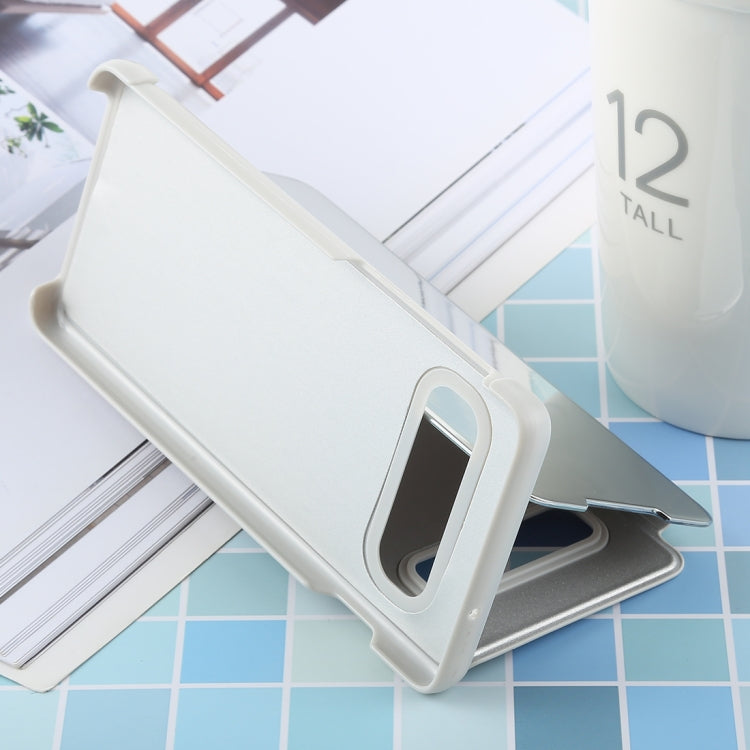 PU Electroplating Mirror Horizontal Flip Leather Case for Galaxy S10, with Holder