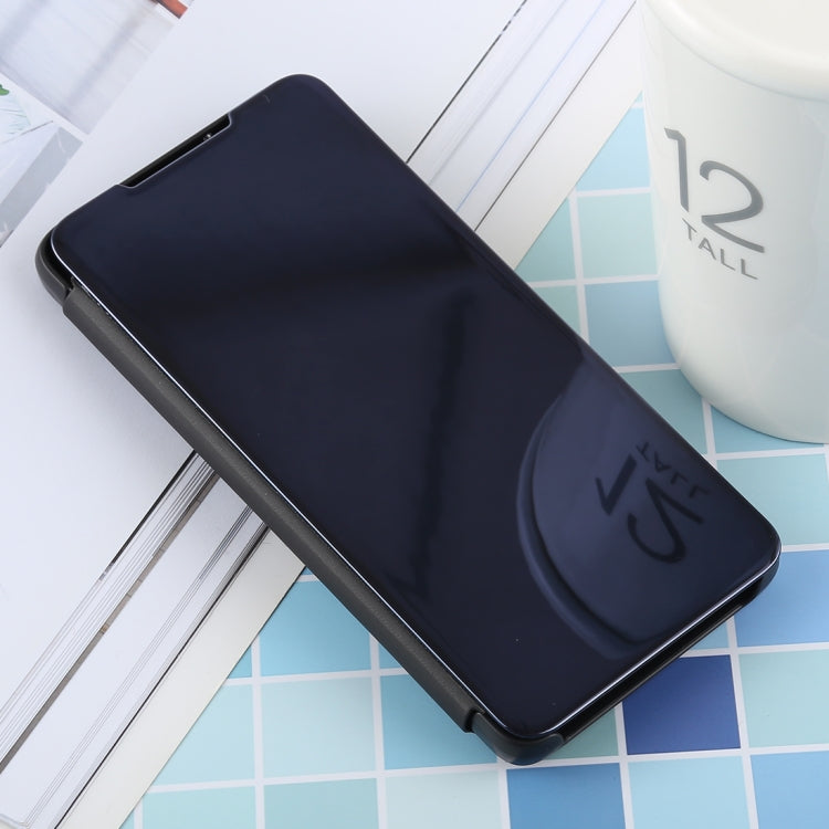 PU Electroplating Mirror Horizontal Flip Leather Case for Galaxy S10e, with Holder