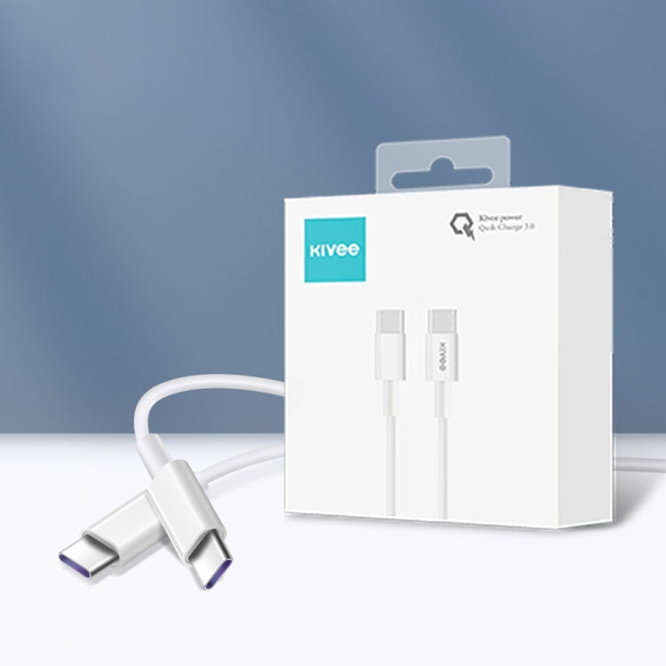 KIVEE KV-CT209 3A Type-C / USB-C to Type-C TPE Charging Data Cable, Length: 1m