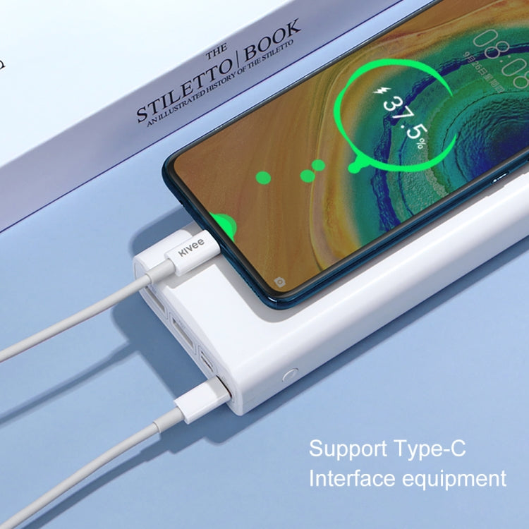 KIVEE KV-CT209 3A Type-C / USB-C to Type-C TPE Charging Data Cable, Length: 1m