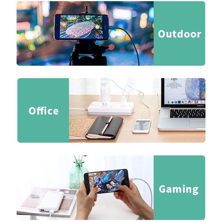 KIVEE KV-CT205 4A Micro to USB TPE Charging Data Cable, Length: 1m (White)