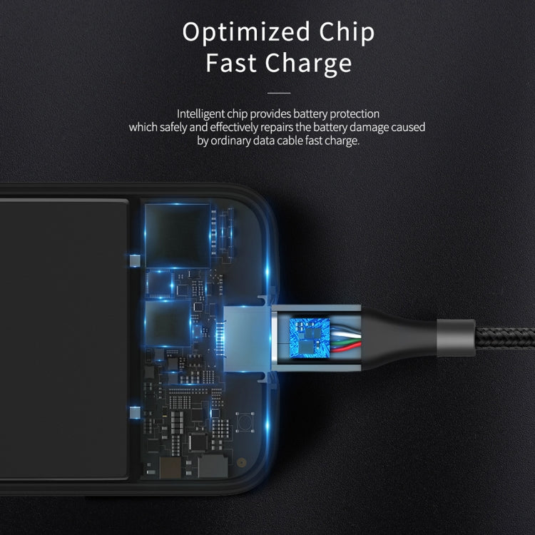 ROCK R9 5A Type-C / USB-C to USB Metal Sync Round Charging Cable, Length: 100cm (Tarnish)