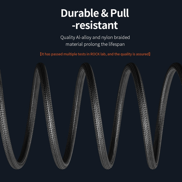 ROCK CA10 Type-C / USB-C to 3.5mm AUX Audio Adapter Cable, Length: 100cm (Black)