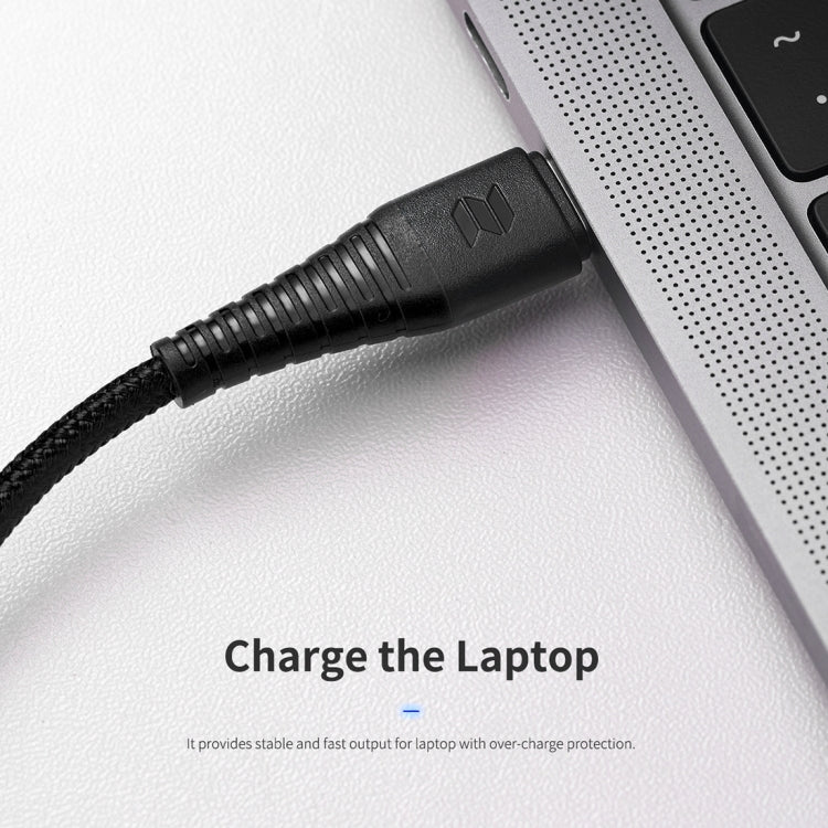 ROCK Z11 3A Type-C / USB-C to Type-C Hi-tensile Sync Round Charging Cable, Length: 100cm