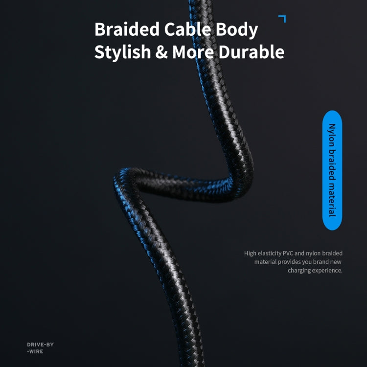 ROCK Z11 3A Type-C / USB-C to Type-C Hi-tensile Sync Round Charging Cable, Length: 100cm