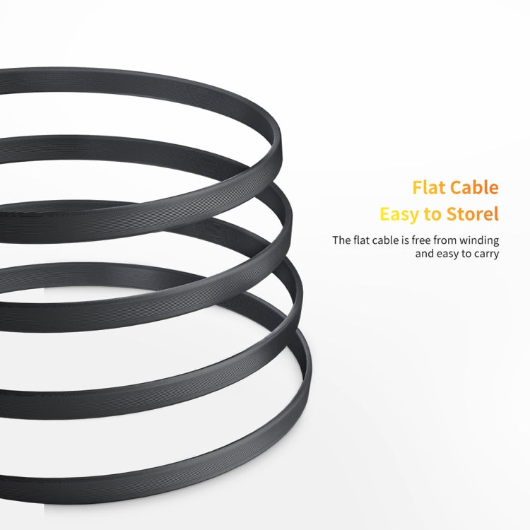 ROCK S2 2A Micro Double Suction Cup Design Gaming Charging Data Cable, Length: 120cm(Black)