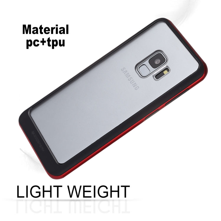 GOOSPERY New Bumper X for Galaxy S9 PC + TPU Shockproof Hard Protective Back Case