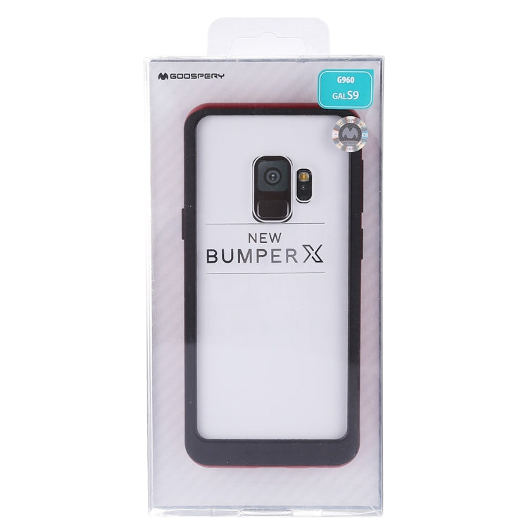 GOOSPERY New Bumper X for Galaxy S9 PC + TPU Shockproof Hard Protective Back Case