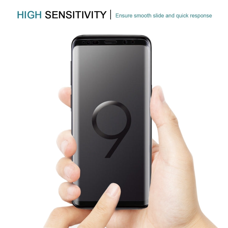 25 PCS For Galaxy S9 Plus 9H Surface Hardness 3D Curved Edge Anti-scratch Full Screen HD Tempered Glass Screen Protector